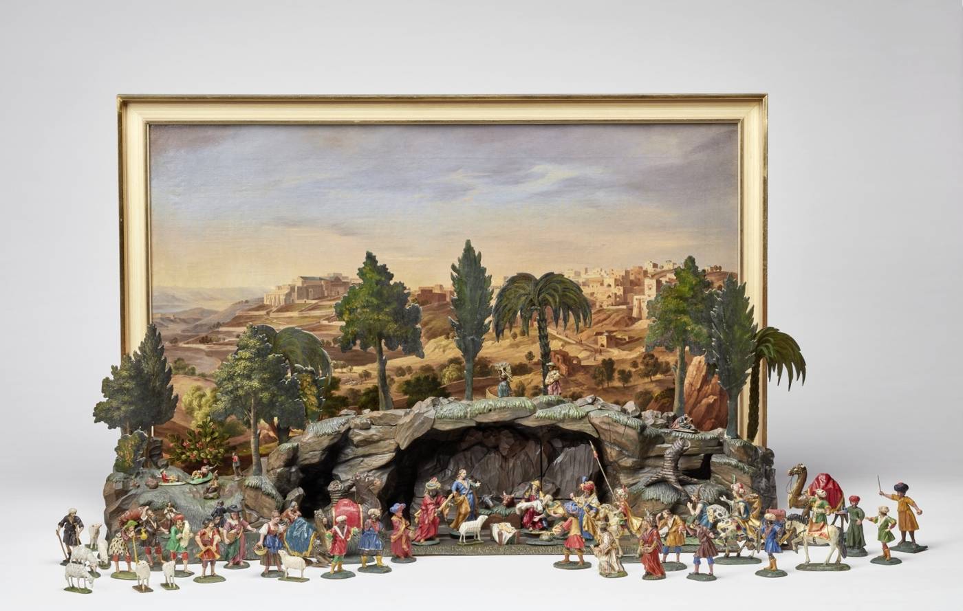 Krippe, Hitzl-Werkstatt mit Prospekt, Franz de Paula Hitzl (1738–1819), © Salzburg Museum