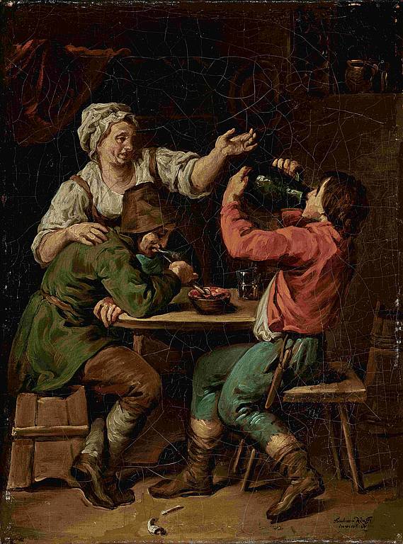 Barbara Krafft (1764–1825), Wirtshausszene I, 1804, Öl auf Leinwand, © Salzburg Museum